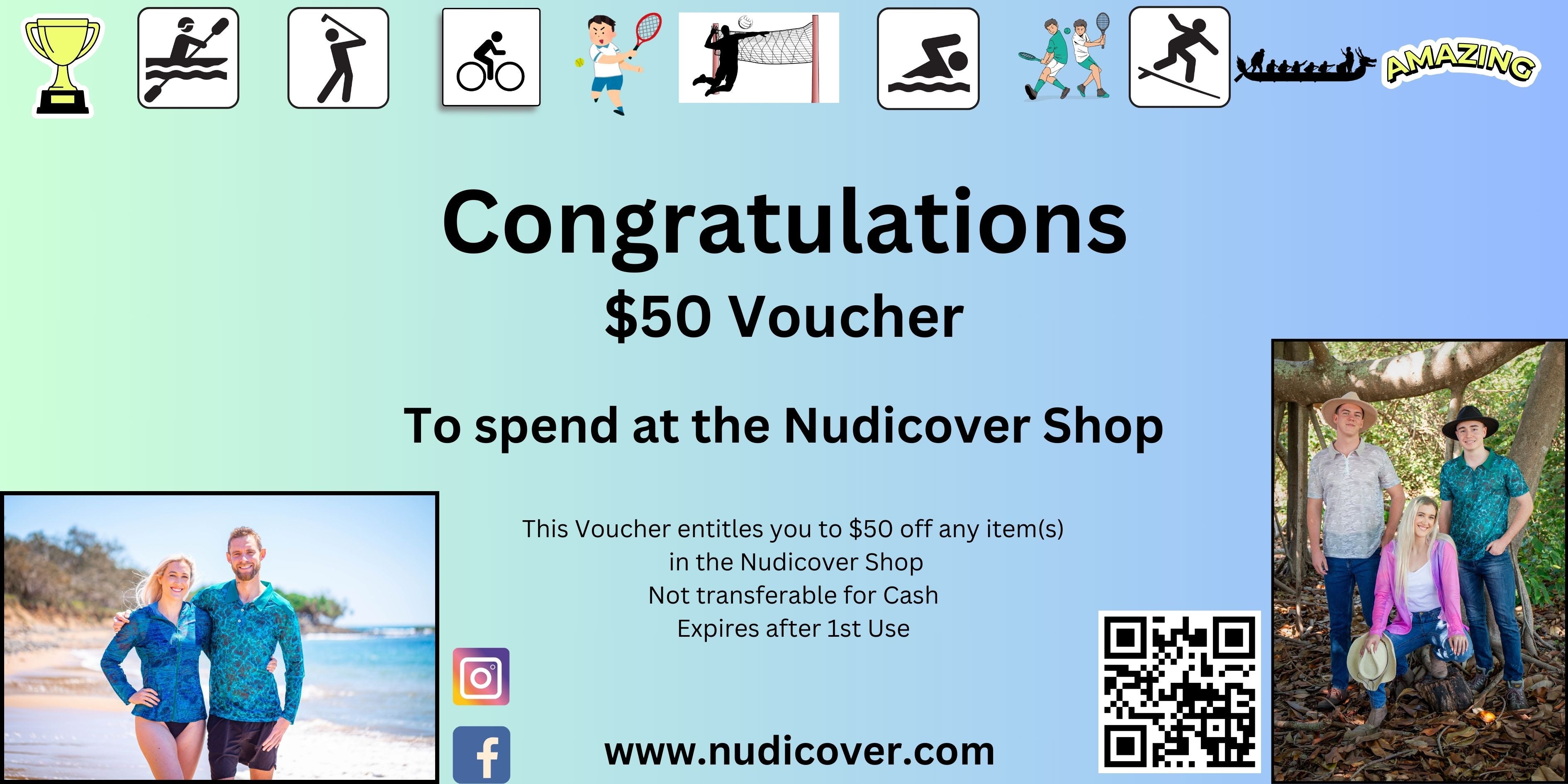 Nudicover $50 Gift Card