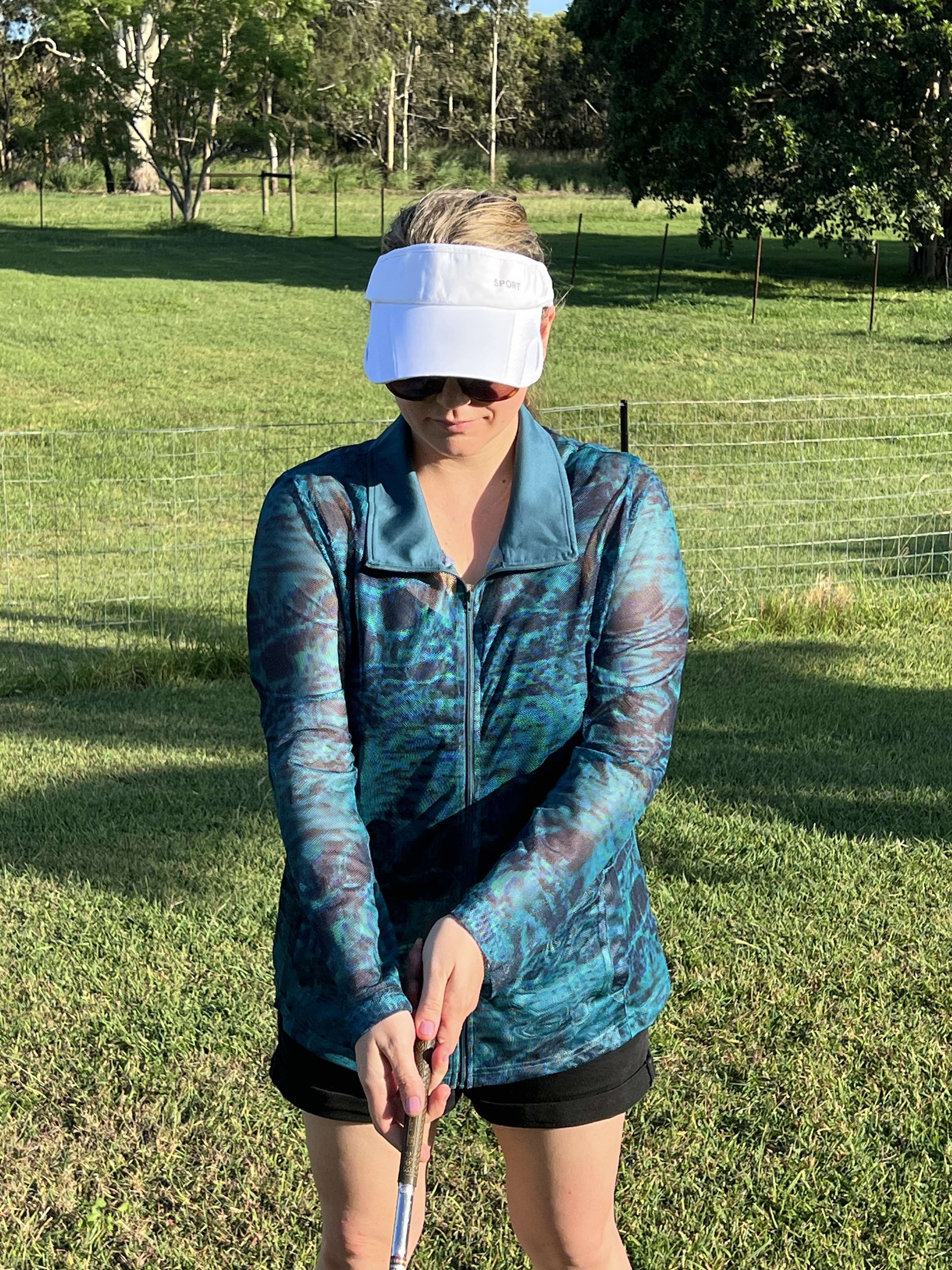 Blue Turquoise zip up Jacket